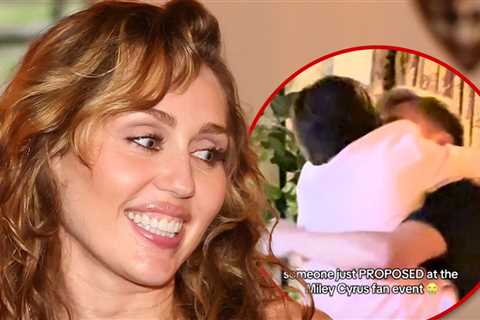 Miley Cyrus' Superfans Get Engaged During Event for Her New Album, on Camera