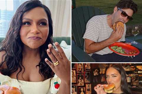 Celebs Chowin' Down on Burgers for International Burger Day!