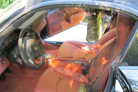 Diddy Prosecutors Release New Pics of Porsche Fire Damage as Trial Exhibits