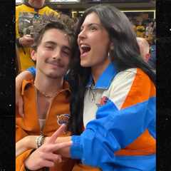 Kylie Jenner and Timothée Chalamet Attend Knicks Playoff Game in Indiana