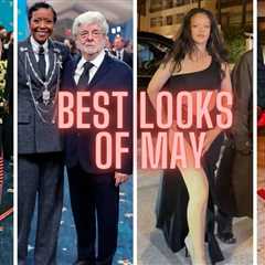 Top 5 Looks of May 2025: Janelle Monae in a Striped Thom Brown Look, Mellody Hobson in a Grey..