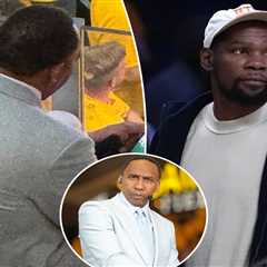 Stephen A. Smith under fire for playing game on his phone during NBA Finals while Kevin Durant..