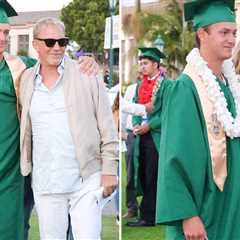 Kevin Costner, Christine Baumgartner Keep Their Distance At Son's Graduation