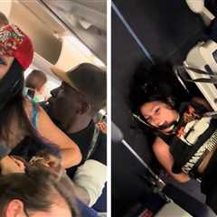 Airline Passenger's Violent Meltdown, Fight in Aisle Caught on Video