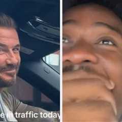 David Beckham Had The Perfect Response To A Group Of Fans Losing It After Spotting Him In Traffic