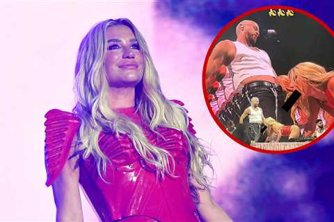 Kesha Mimics X-Rated Oral Sex With Banana on London Stage, on Video