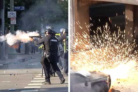 Utter Chaos Ensues in Downtown L.A. During Third Day of Violent Protests