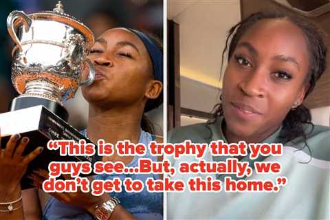 After Winning The French Open, Coco Gauff Exposed The True Size Of The “Mini Replica” Trophy That..