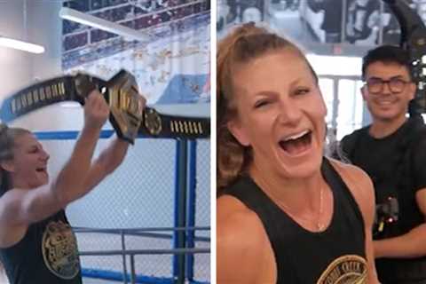 Kayla Harrison Celebrates UFC Title W/ Teammates In Triumphant Return To ATT Gym