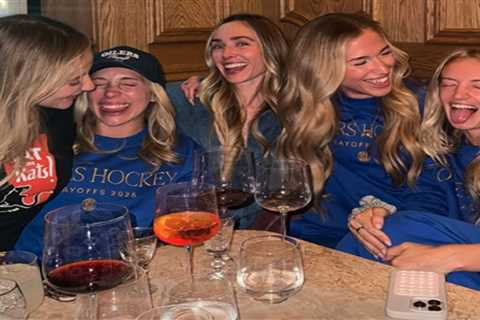 Oilers WAGs let loose after thrilling OT win in Game 4 of Stanley Cup Final