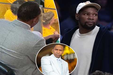 Stephen A. Smith under fire for playing game on his phone during NBA Finals while Kevin Durant..