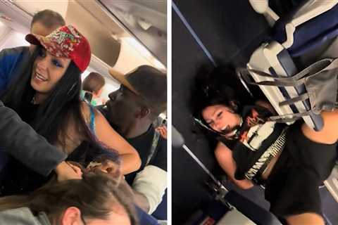 Airline Passenger's Violent Meltdown, Fight in Aisle Caught on Video