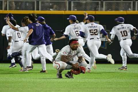 LSU clinches spot in College World Series final after Arkansas botches game in most brutal fashion