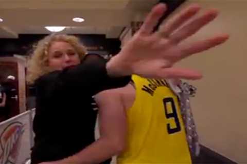 Pacers staffer tells ESPN cameras to back off heartbroken TJ McConnell in gutting NBA Finals scene