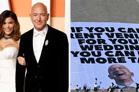 A Giant Protest Against The Bezos Wedding In Venice Is Going Viral