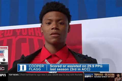 ESPN makes wild Cooper Flagg blunder at 2025 NBA Draft