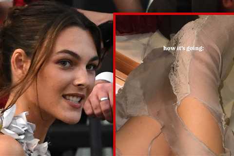 Vittoria Ceretti Posts Wardrobe Malfunction, Totally Ripped Dress