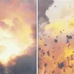 Massive Explosion at Firework Warehouse in California Sends Flames into Air
