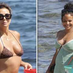 Eva Longoria Flaunts Bikini Body On Beach Day With Christina Milian