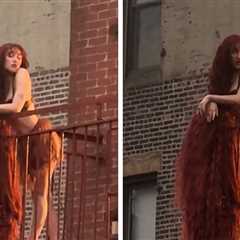 Chappell Roan Films Music Video in NYC With Dramatic Rapunzel-Style Hairdo