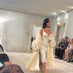 Kim Kardashian's Awkward Walk Down Balenciaga Runway, Caught on Camera