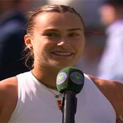Aryna Sabalenka has awkward Wimbledon moment with TV presenter: ‘I didn’t say that’