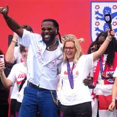 Burna Boy Shocks Lionesses’ Manager With Surprise Performance Outside Buckingham Palace