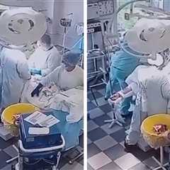 Russian Doctors Perform Surgery as Earthquake Shakes Operating Room, on Video