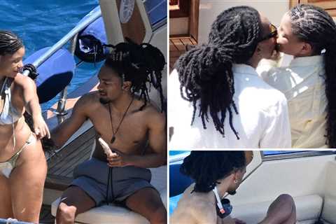 Halle Bailey Has Butt-Baring Wardrobe Malfunction, Mystery Man Likes It