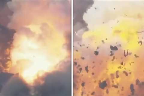 Massive Explosion at Firework Warehouse in California Sends Flames into Air