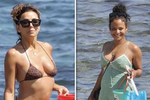 Eva Longoria Flaunts Bikini Body On Beach Day With Christina Milian