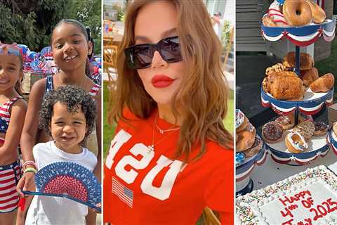 Khloé Kardashian Shares Pictures from Fourth of July Festivities with Kids