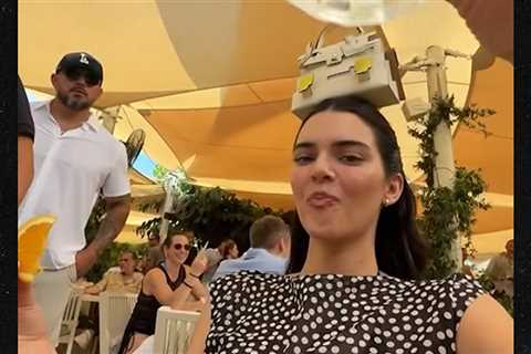 Kendall Jenner Parties in Saint-Tropez With $60K Handbag on Her Head