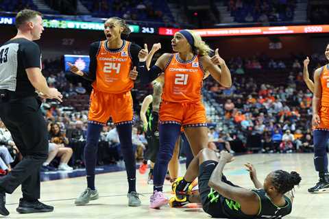 WNBA star DeWanna Bonner confronted columnist Christine Brennan after she asked DiJonai Carrington..