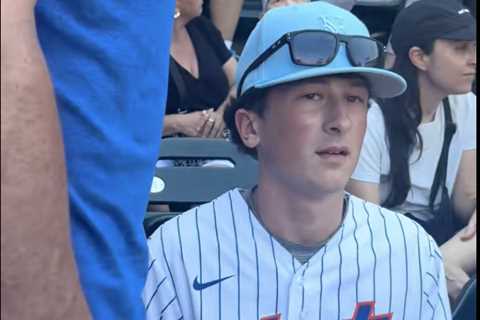 Anthony Volpe’s dad sticks up for struggling Yankees star in heated argument with Mets fans