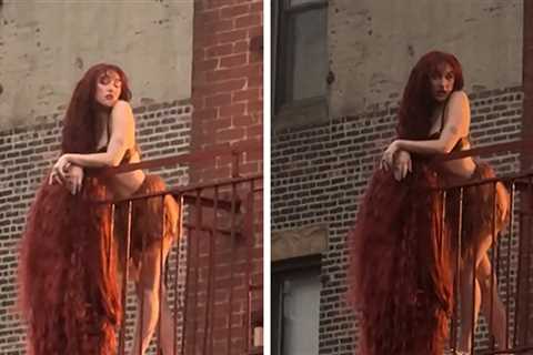 Chappell Roan Films Music Video in NYC With Dramatic Rapunzel-Style Hairdo
