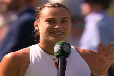 Aryna Sabalenka has awkward Wimbledon moment with TV presenter: ‘I didn’t say that’