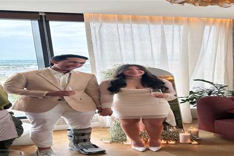 Yankees’ Oswaldo Cabrera got married — in a walking boot
