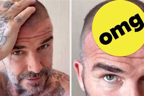 David Beckham Was Left Genuinely Upset When He Accidentally Gave Himself A Bald Patch, And Victoria ..