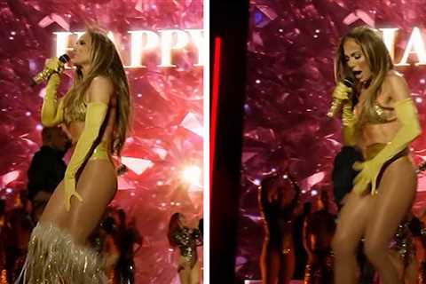 Jennifer Lopez's Skirt Falls Off Mid-Show, on Video
