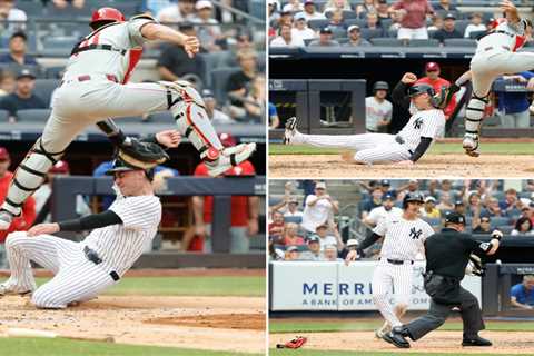 J.T. Realmuto wows with leaping tag to get Cody Bellinger at plate in unreal play