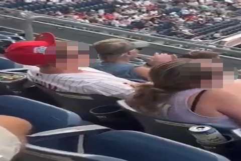 Phillies fans seemingly caught on video in Yankee Stadium sex act
