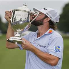 Cameron Young finally gets elusive PGA Tour title with dominant Wyndham Championship win