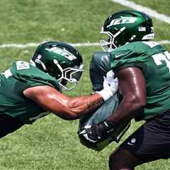 Jets offensive line already showing why it could make good on sky-high potential
