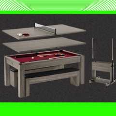 Unlock Endless Fun With This Dining Table That Transforms Into a Pool & Table Tennis Set