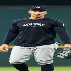 Aaron Judge reveals how elbow feels after throwing for first time in 12 days