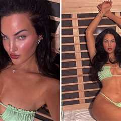 Heat Up With Model Natalie Halcro In These Sexy Sauna Snaps!