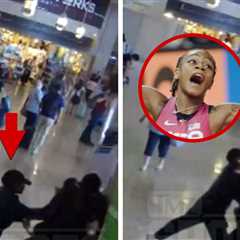 Sha'Carri Richardson Seen On Surveillance Video Pushing, Shoving Boyfriend At Airport