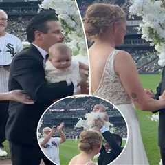 White Sox game features 60-second wedding ceremony between innings