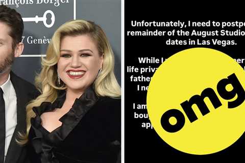 “I Am Sincerely Sorry”: Kelly Clarkson Just Announced That She's Postponing More Of Her Las Vegas..